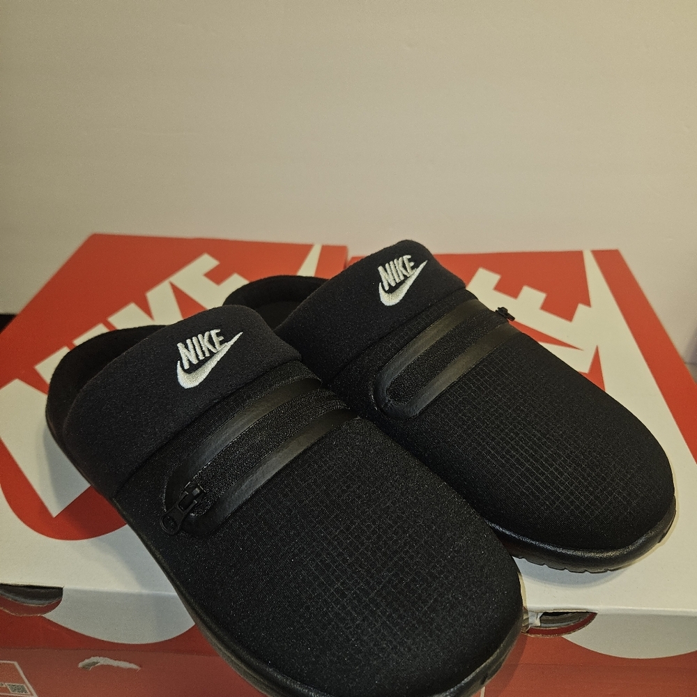 MEN'S NIKE Burrow Black/Metallic Silver/Black Slip On Shoes - Picture 13 of 13